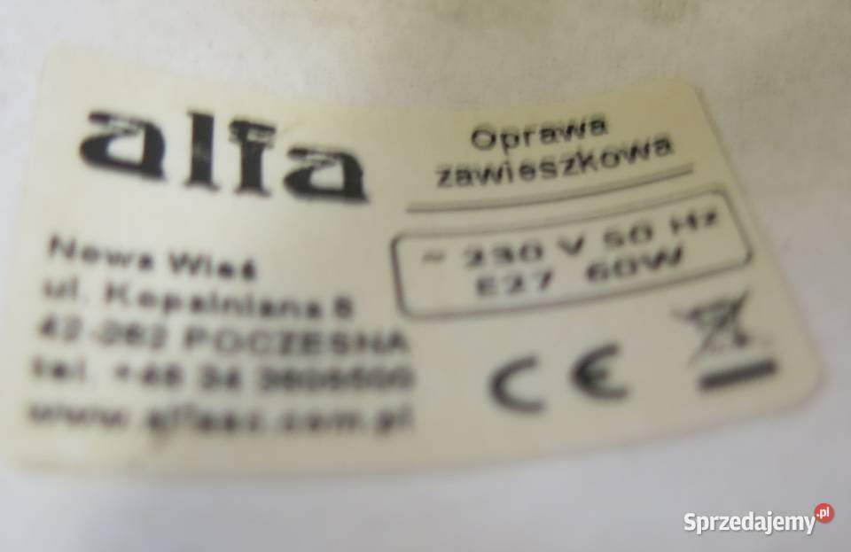 Lampa wisząca na kablu 80 matowy szklany klosz