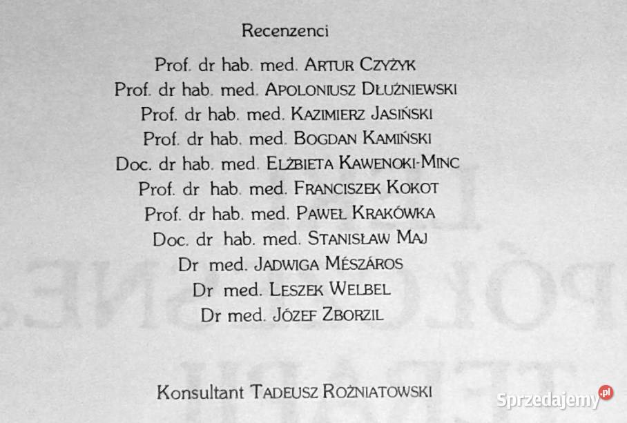 Leki współczesnej terapii J K Podlewski