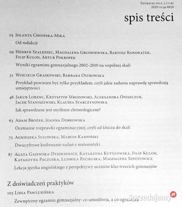 Edukacja kwartalnik 3 119 2012 Chełm