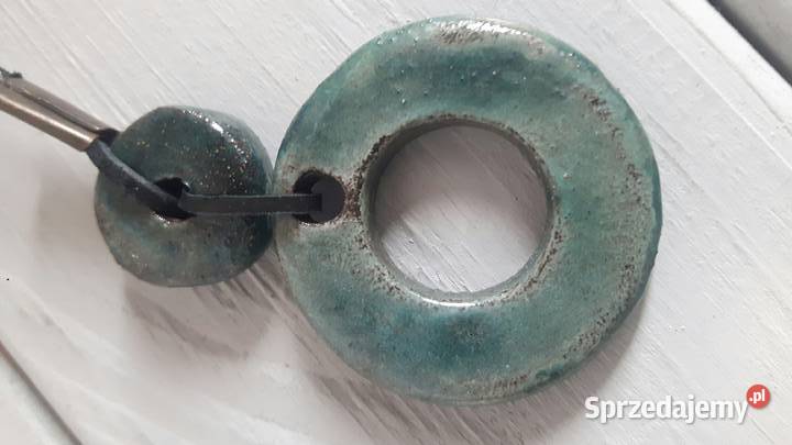 Naszyjnik ceramiczny ręcznie wykonany Otwock