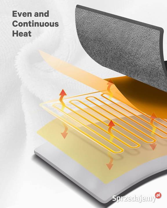 Duży Flannel Elektryczny koc podgrzewany Zawiercie sprzedam