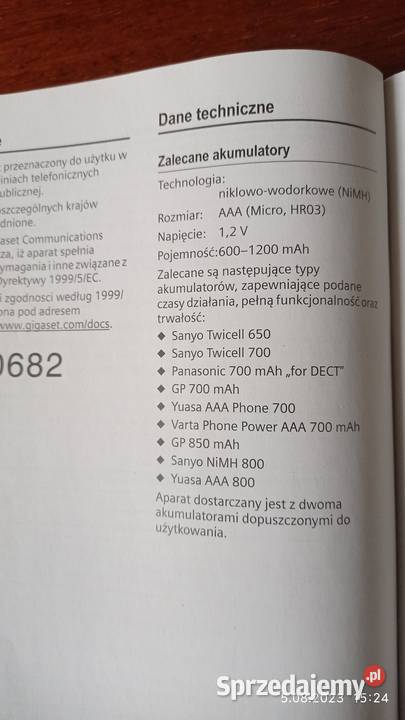 Telefon bezprzewodowy SIEMENS Gigaset C470 Telefony bezprzewodowe Urządzenia stacjonarne Wieluń sprzedam
