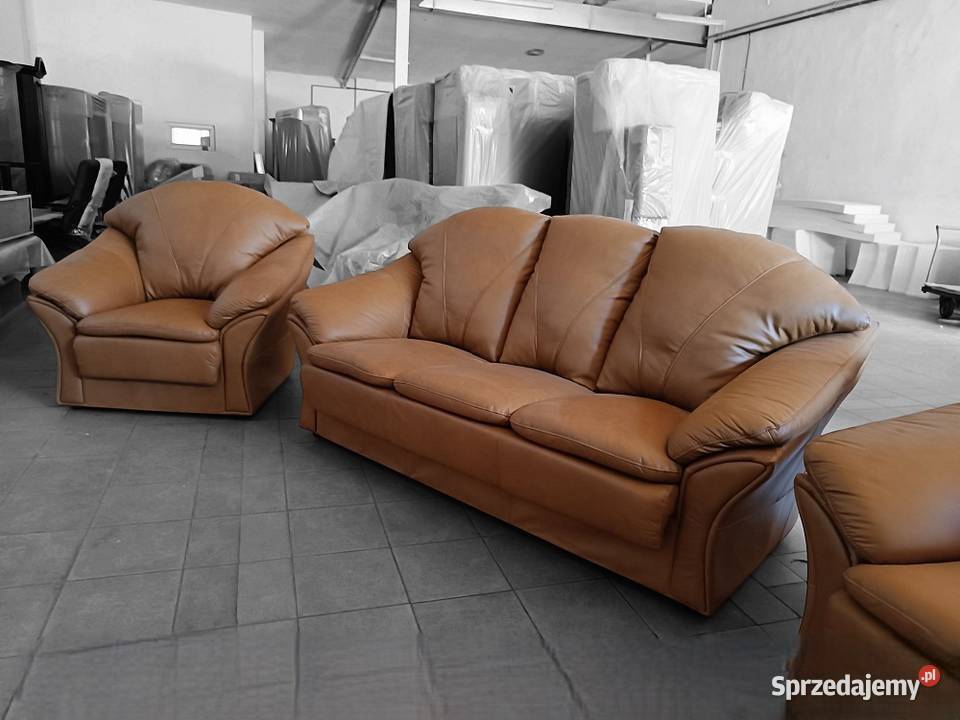 Zestaw Boston 321 SKÓRA NATURALNA Promocja opolskie Olesno sprzedam