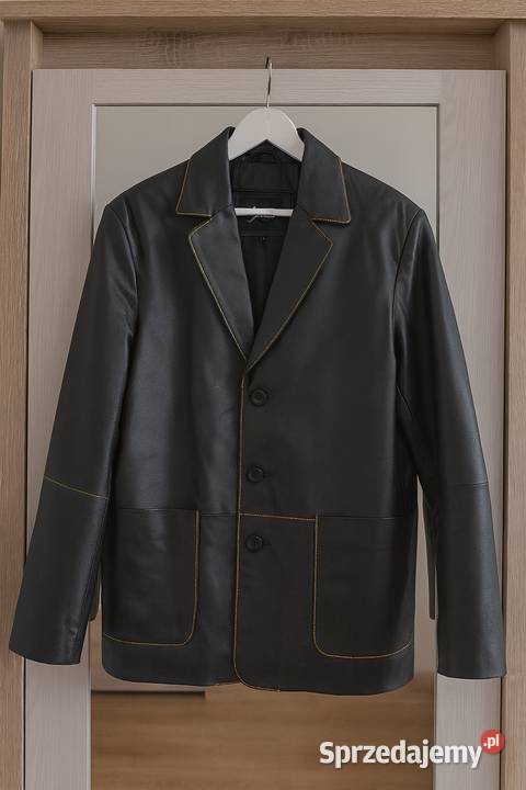 Skórzany płaszcz SMOG SUPREME leather rozmiar M Chełm sprzedam