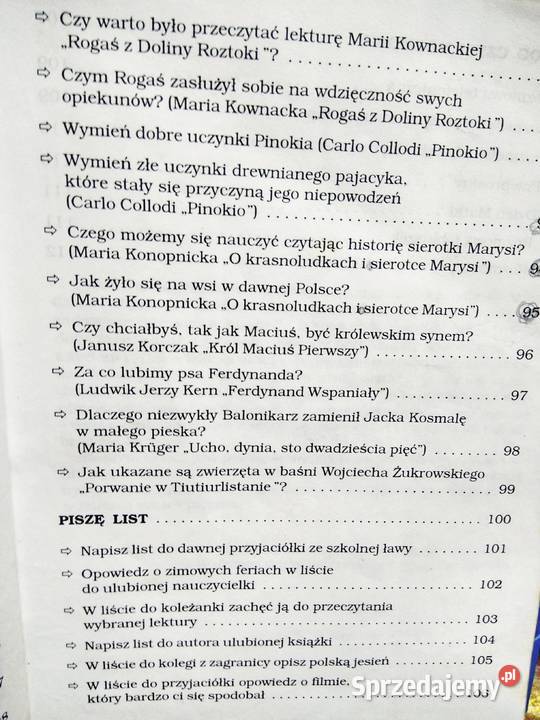 Wzory wypracowań 4 polski antykwariat szkolny mazowieckie Warszawa