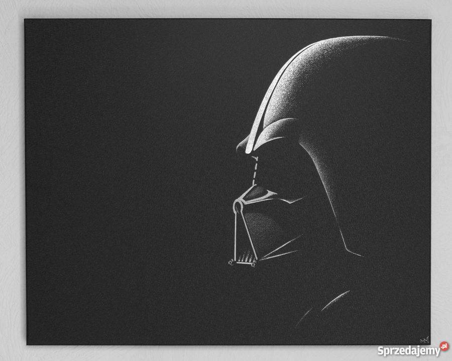 Ręcznie grawerowany w blasze Darth Vader Star świętokrzyskie Sandomierz sprzedam