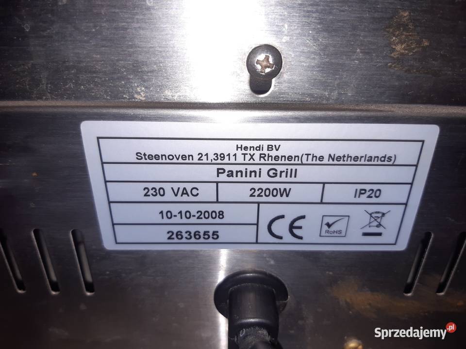 Grill Panini Hendi Opiekacz do bułek Zielona Góra