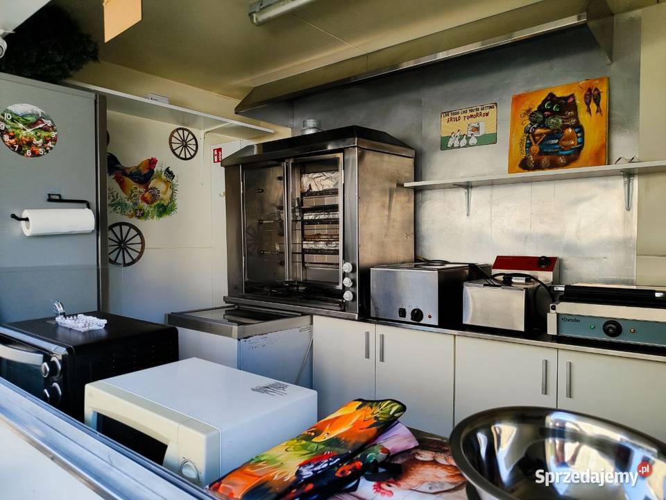 Przyczepa gastronomiczna food truck kurczak z Wrocław