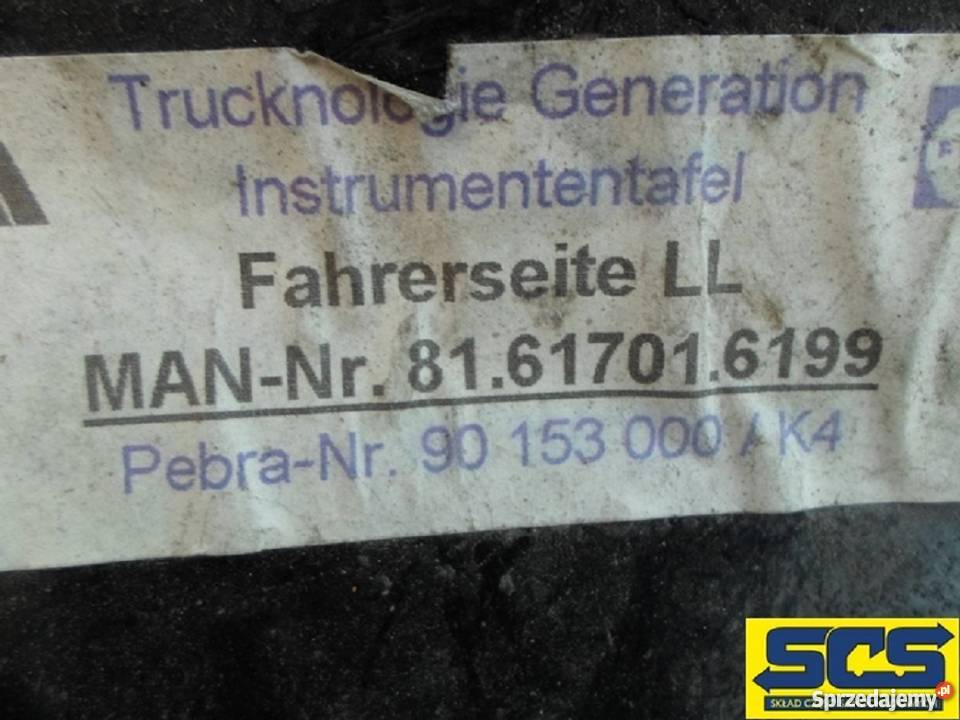 MAN TGA DESKA KONSOLA 30 NETTO 81617016199 CAŁA Bieleń