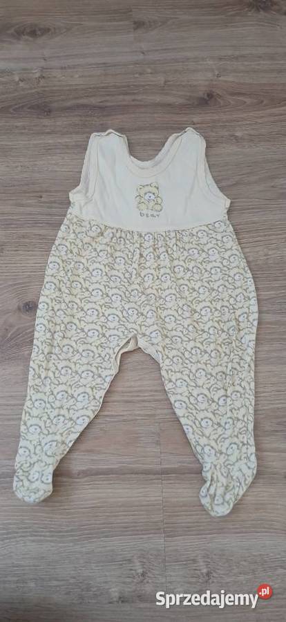 Zestaw 2 pajacyków niemowlęcych z misiem kujawsko-pomorskie sprzedam