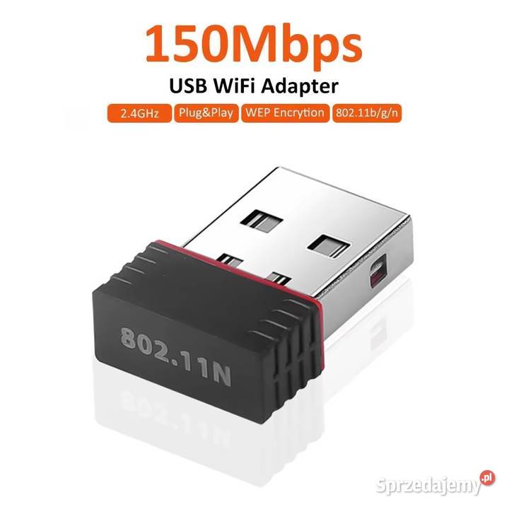 USB WiFi Adapter RTL8188 150Mbps karta sieciowa Bydgoszcz