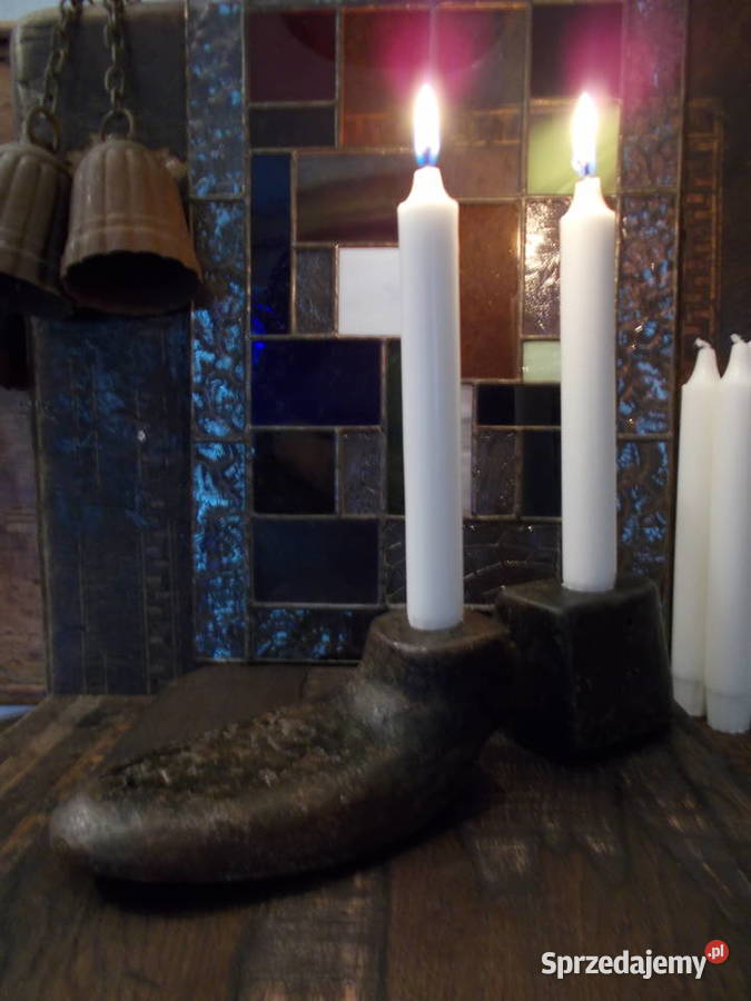 Niesamowite Stare Kopyto Szewskie Świeczniki 38