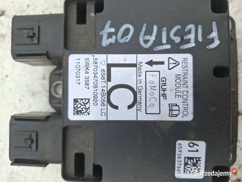 Moduł Sensor AirBag Ford Fiesta 07r Wisznice