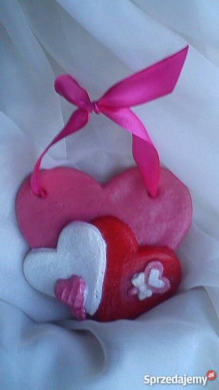 Serca z dowolnym napisem dzień babci dziadka odcienie błękitu Nowa Ruda