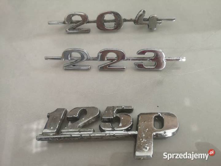 Emblematy warszawa Fiat wsk wfm Elementy nadwozia Gorzów Wielkopolski