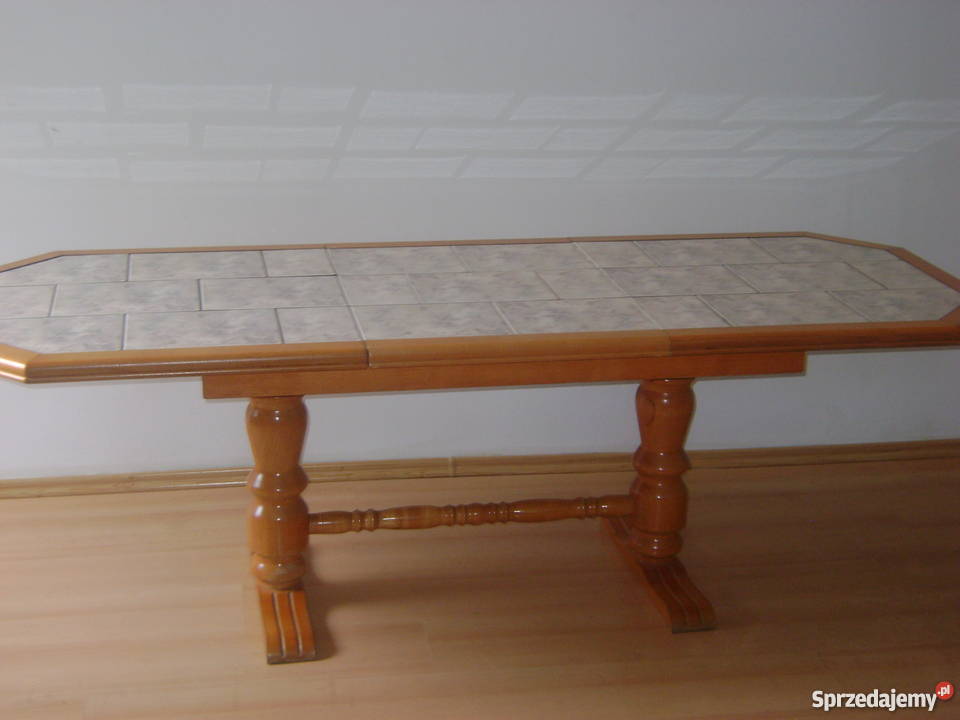 Ława Dębowa z Kafelkami Szczecin