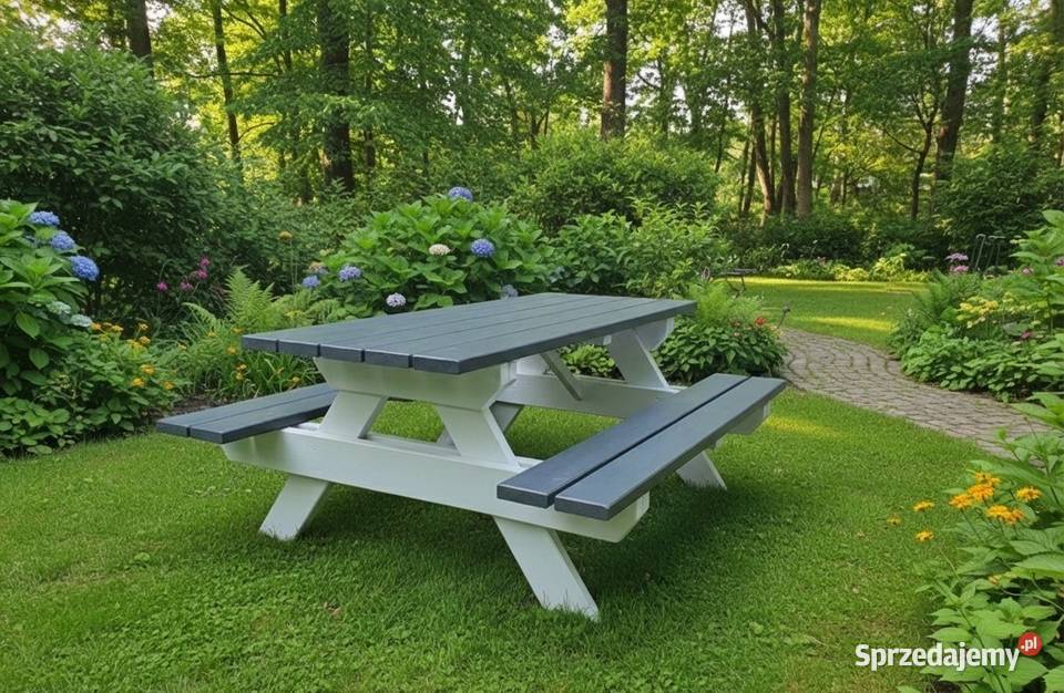 Solidną ławka ogrodowa Grubość 4 Różne kolory wielkopolskie