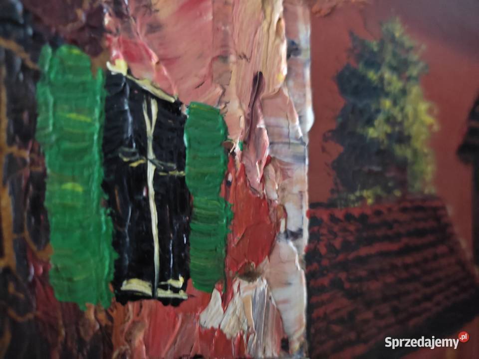 Obraz olejny na płycie Warszawa