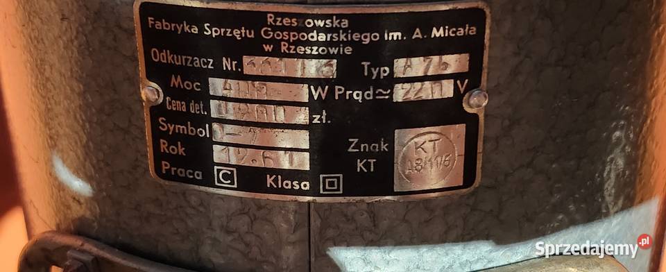 Polski odkurzacz Alfa K2 z 1961 roku Gliwice sprzedam