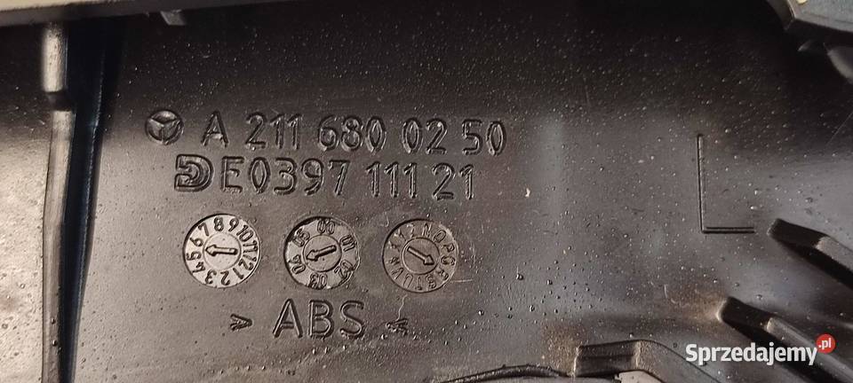 MERCEDES W211 TUNEL PODŁOKIETNIK A2116800350 dolnośląskie