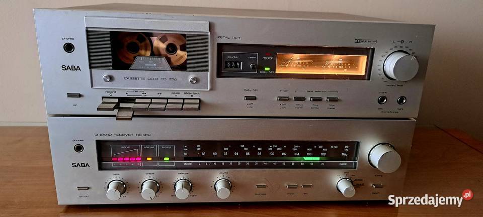 Zestaw stereo vintage Saba RS910 i CD270 Krotoszyn