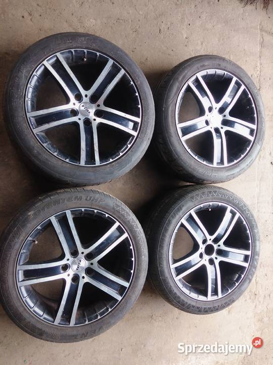 Alufelgi 5x120 24545r18 bmw czarno srebrne Koła i felgi Michałów