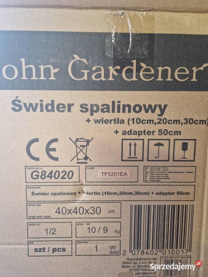 Świder spalinowy wiertła10 20 30 adapter 50 12 Głogowa