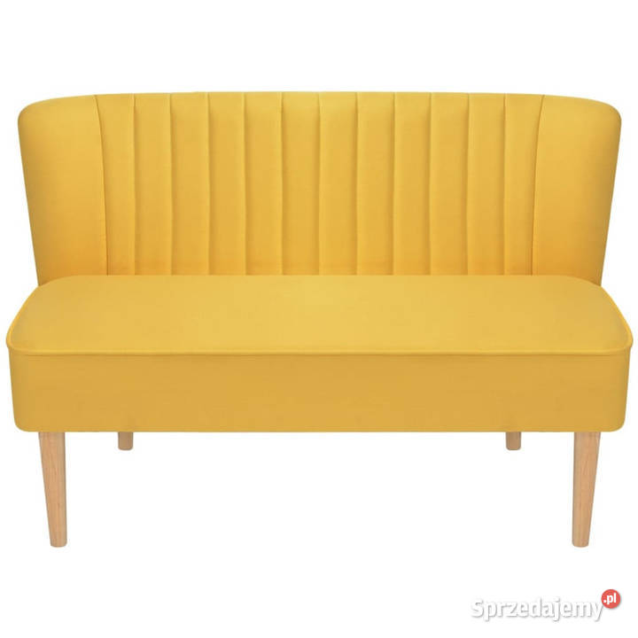 Sofa 117x555x77 żółty materiał WM244074