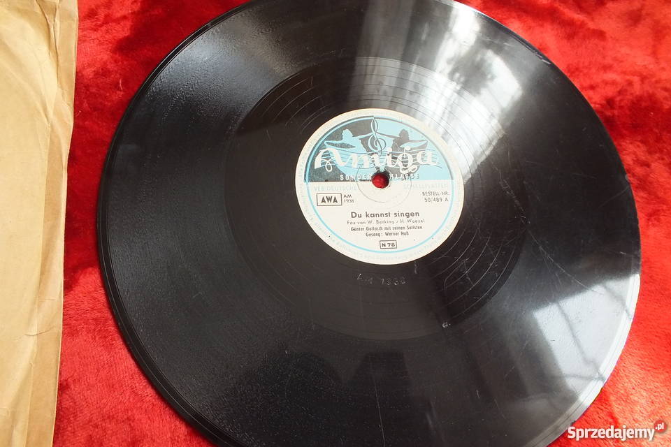 Płyta winylowa szelakowa niemiecka gruba i Żary