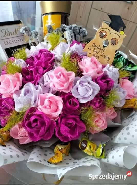 Bukiety Kwiatowe wielokolorowy Kompozycje kwiatowe sprzedam