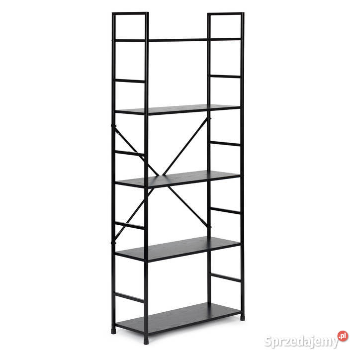 Regał drewniany szeroki nowoczesny LOFT 5 półek Smogorzów sprzedam