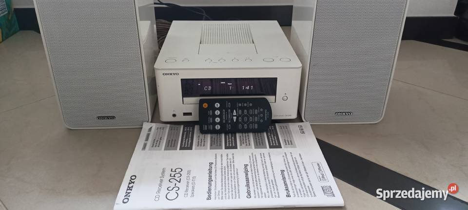 Mini wieża Onkyo Cs255 pilot i instrukcja Sędziszów
