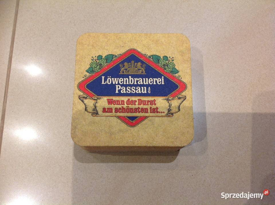 Stara Podkładka pod Piwo Lwenbrauerei Passau 25 Nowa Sól