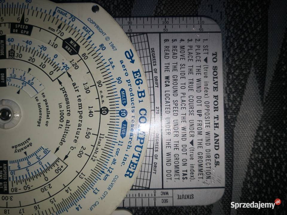 Kalkulator Lotniczy E6B mazowieckie Radom sprzedam