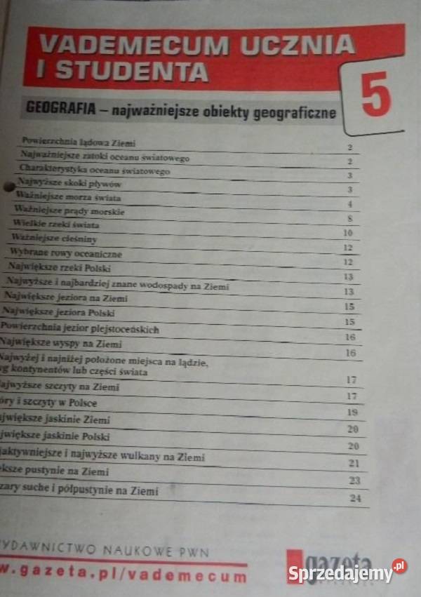 Vademecum nauka wiedza fakty liczby podręcznik Kielce