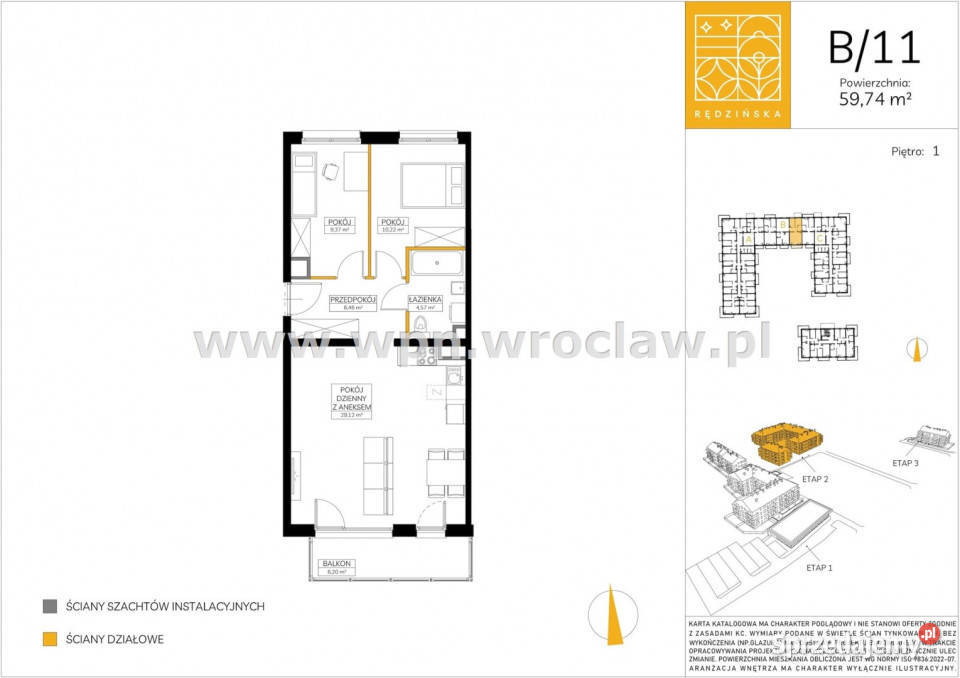 sprzedaży mieszkania 5993m2 3 pokojowe Wrocław własność sprzedam