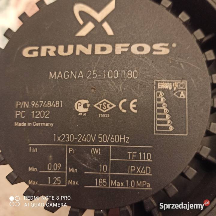Pompa Grundfos Magna 25100 180 Nowy Tomyśl