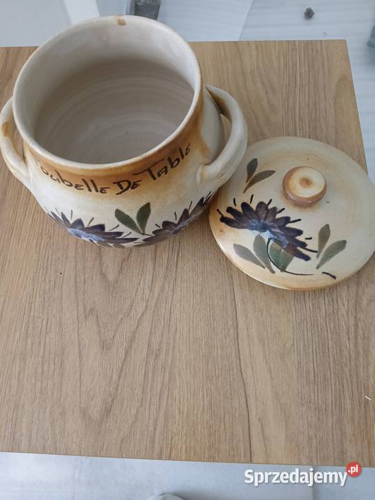 Garnek ceramiczny beżowy Limanowa