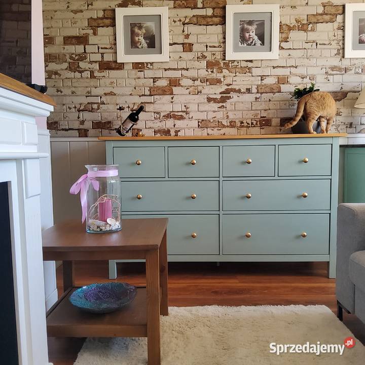 Komoda drewniana ikea hemnes leksvim hand made 157cm