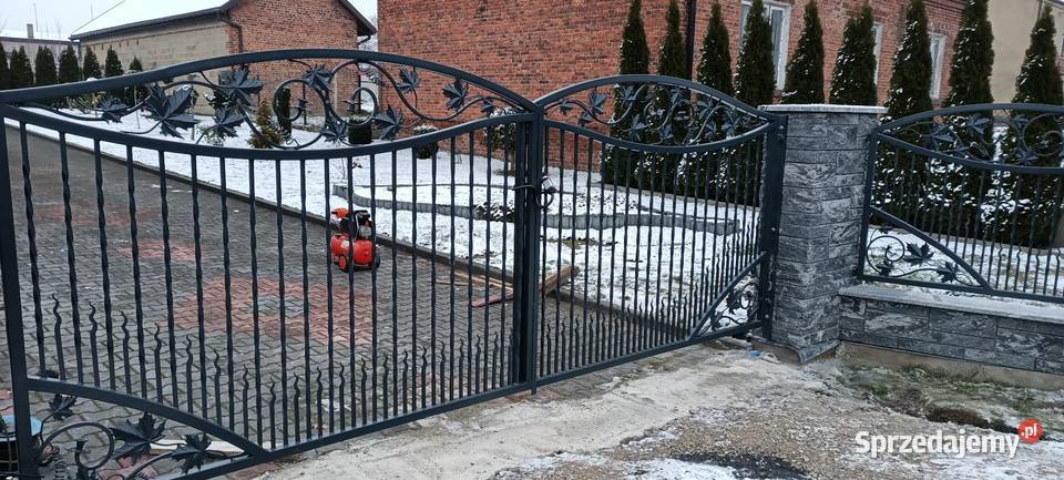 Brama kuta ocynk malowanie proszkowe grafit 7016 Radomsko