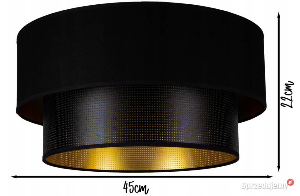 LAMPA WISZĄCA SUFITOWA ŻYRANDOL ABAŻUR czarna podlaskie Choroszcz