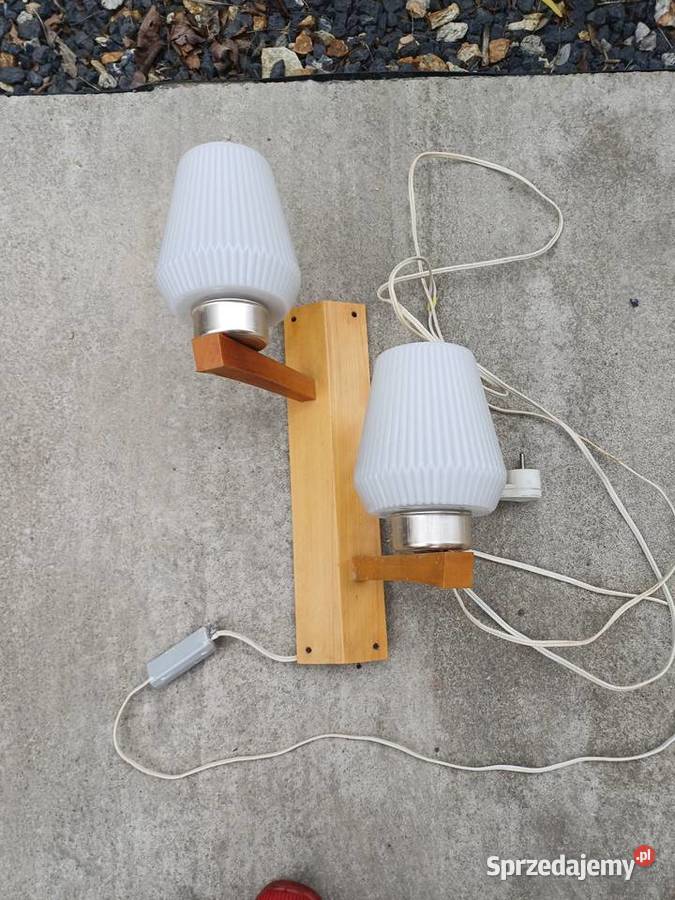 Retro kinkiet Devo Humpolec z 70 lat dolnośląskie Lubań