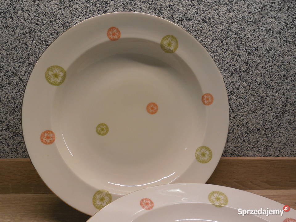 Porcelanowe talerze głębokie 2KaestnerSaxonia Raszków