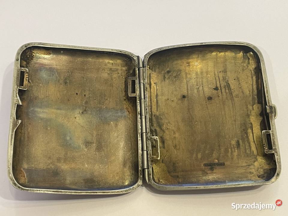 Niemiecka papierośnica platerowana III Rzesza Kraków