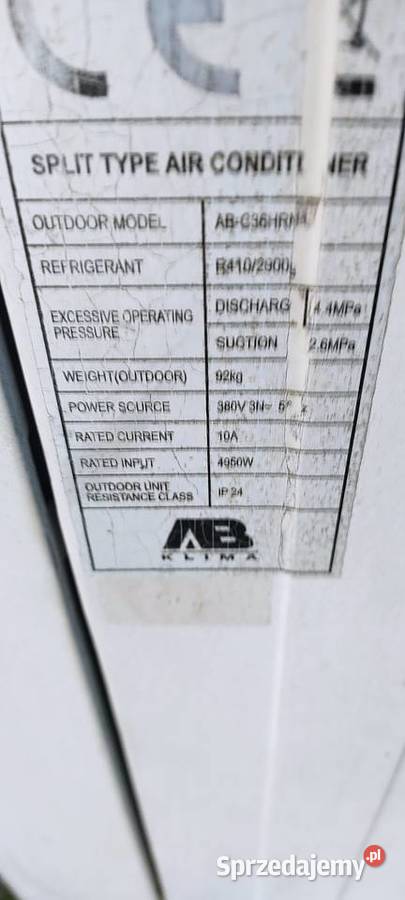 Pompa Ciepła 10kW Klimatyzacja 3F ONOFFkpl mazowieckie sprzedam