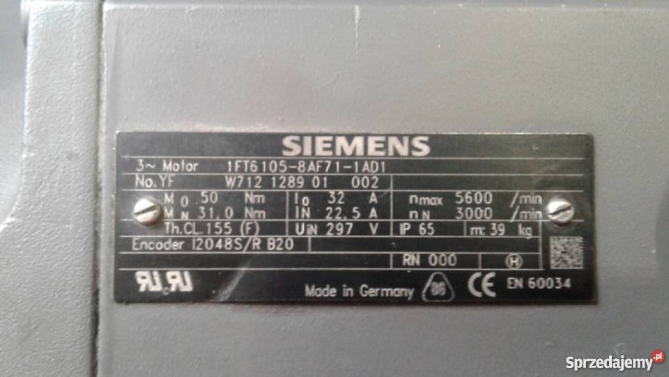 Siemens 1ft61058af711ad1 łódzkie Czarnożyły