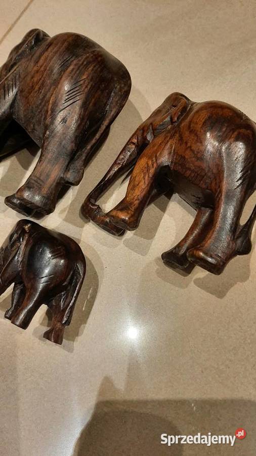 Drewniana Figurka Słoń 2 Stara lubuskie Nowa Sól