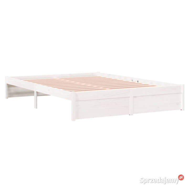 Rama łóżka biała lite drewno 140 x 200 WM814950 Łóżka i materace