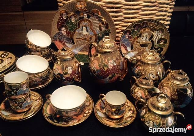 Oryginalny serwis kawowy japońska porcelana Porcelana i szkło Kraków