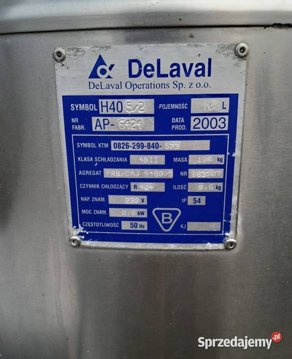 Schladzalnik do mleka 400l Glinianka